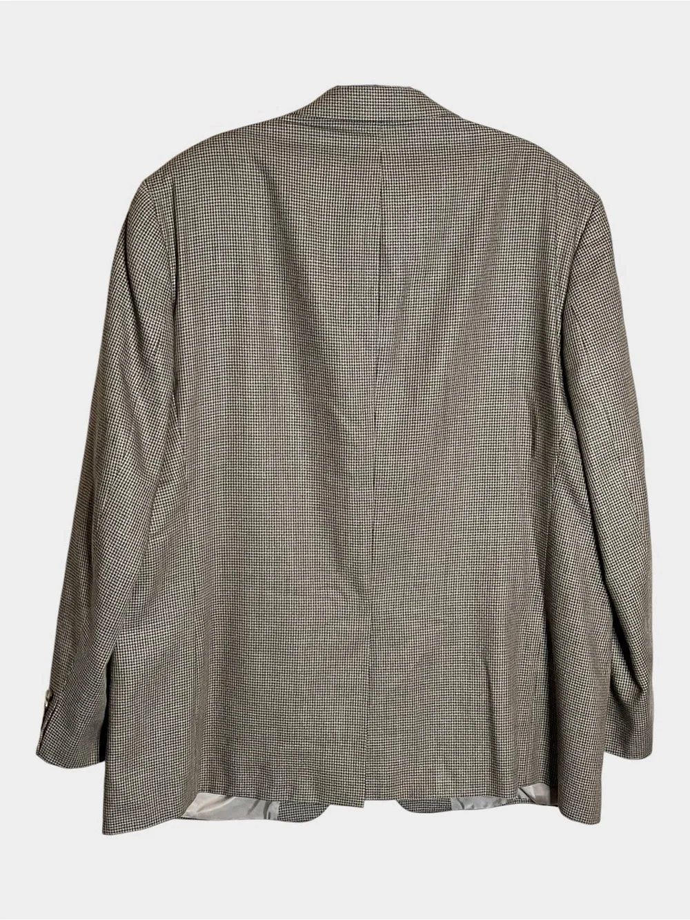 LAUREN RALPH LAUREN Silk Wool Houndstooth Sport Coat Blazer 52L